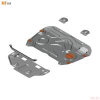 Защита картера и КПП для Toyota RAV4 (2019-2025) 2 части № ALF24116