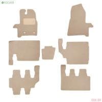 Коврики в салон Klever Premium для Ford Tourneo Custom 8 мест (2013-2023) бежевые, 7 шт. № KLEVER04164222112kh