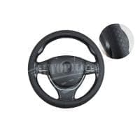 Оплетка (чехол) на руль из натуральной кожи, цвет черный, серия Премиум  A-02  № a02001