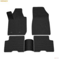 Коврики салона 3D EVA ромб резиновые для Renault Arkana (2019-2025) с серым кантом № 9229040102