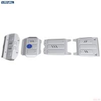 Комплект защиты картера, радиатора, КПП и раздаточной коробки для Toyota Hilux (2015-2025) 4WD № K333.9501.1