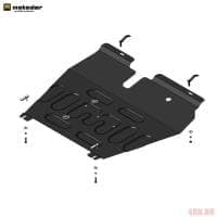 Защита картера и КПП для Mitsubishi Lancer 9 (2003-2007) № 51308