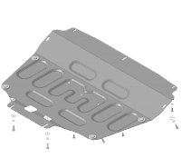 Защита картера и КПП для Chery Tiggo 8 (2018-2025) № 79002
