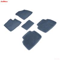 Коврики салона 3D текстильные для KIA Sportage (2022-2025) серые № 30173