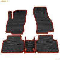 Коврики салона EVA соты резиновые для Skoda Karoq (2020-2025) с красным кантом № 9130035104