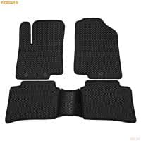 Коврики салона Rezkon EVA резиновые для Kia Rio (2011-2016) с черным кантом № 9021020201