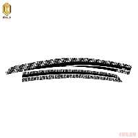 Дефлекторы окон CA Plastic серия "Art" белые для Hyundai Elantra (2014-2015) № 2010031411834