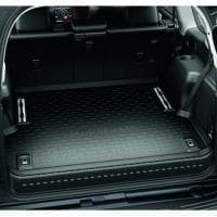 Коврик багажника оригинальный для Toyota Land Cruiser Prado 150 7 мест (2013-2025) черный (с полозьями) № PZ434-J2304-PJ