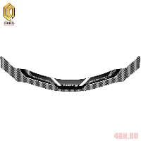 Дефлектор капота CA Plastic серия "Art" белый для Toyota Camry (2006-2009) № 2010011401077