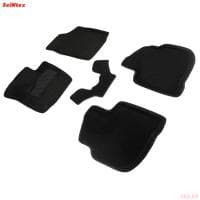 Коврики салона 3D текстильные для Volkswagen Polo (2020-2025) № 90257