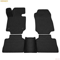 Коврики салона 3D EVA ромб резиновые для Toyota RAV4 (2019-2025) с черным кантом № 9234035301