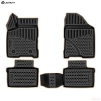 Коврики салона 3D для Lada (ВАЗ) Vesta (2022-2025) с бежевым кантом № KANT.ELEMEN3DA6732121.bg