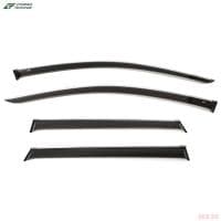 Дефлекторы окон для Skoda Karoq (2020-2025) с хромированным молдингом № S22620CR