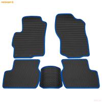 Коврики салона EVA соты резиновые для Mitsubishi Lancer 10 (2007-2015) с синим кантом № 9124010203