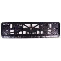 Рамка под номерной знак с тиснением ОРНАМЕНТ серебро № VSK-00335342