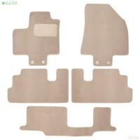 Коврики салона текстильные Premium для Inifiniti QX60 (2021-2025) 8 мест, 5 шт бежевые № KLEVER0407601622112kh