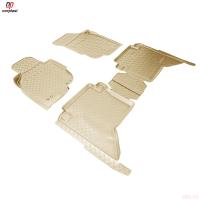 Коврики салона Norplast бежевые для Toyota Hilux (2011-2015) № NPL-Po-88-181-B