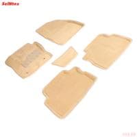 Коврики салона 3D текстильные для Ford Kuga (2013-2019) бежевые № 85874