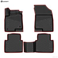 Коврики салона 3D для Haval Jolion (2021-2025) 4WD с красным кантом № KANT.ELEM3DA66905210k.rd