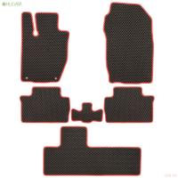 Коврики салона EVA для Mitsubishi Montero Sport (2015-2021) с красной окантовкой, 6 шт. № EVA.R.0503503322110k