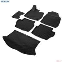 Комплект ковриков салона и багажника для Ford Fiesta хэтчбек (2015-2023) № K11805002-1