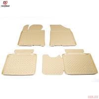 Коврики салона Norplast для Hyundai i40 (2012-2019) бежевые № NPL-Po-31-19-B