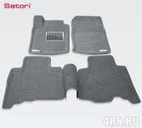 Коврики салона Satori Liner 3D Basic текстильные серые для Toyota Land Cruiser Prado 150 (2010-2013) № SI 05-00168