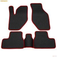 Коврики салона Rezkon EVA резиновые для Lada (ВАЗ) Granta (2018-2025) с красным кантом № 9039015104