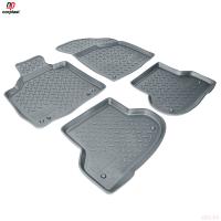 Коврики салона для Audi A3 3дв. (2007-2012) серые № NPL-Po-05-01-G