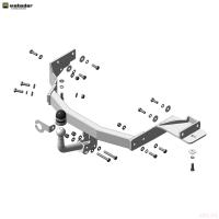 Фаркоп для Kia Sorento (2020-2024) № 91012-A