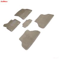 Коврики салона 3D текстильные для BMW X5 (E70) (2007-2014) бежевые № 316965