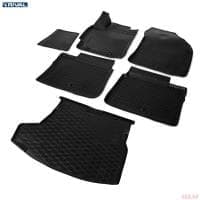 Комплект ковриков салона и багажника для Toyota Corolla седан (2013-2018) № K15702003-1