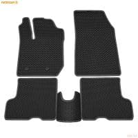 Коврики салона Rezkon EVA резиновые для Lada (ВАЗ) XRAY (2015-2022) optima, с серым кантом № 9039055102