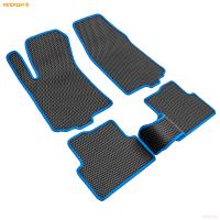 Коврики салона EVA соты резиновые для Chevrolet Aveo T300 (2012-2015) с синим кантом № 9112005203
