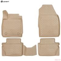 Коврики салона для Ford Fiesta (2008-2017) бежевые № 1624172b