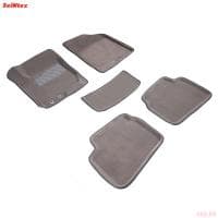 Коврики салона 3D текстильные для Kia Ceed (2007-2011) серые № 71723