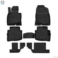 Коврики салона оригинальные для Mazda CX-9 (2017-2025) 6 шт. № 8300-77-1171