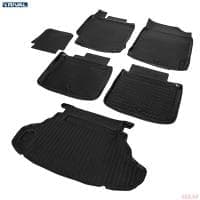 Комплект ковриков салона и багажника для Toyota Camry (XV50) кроме Prestige и Lux (2014-2017) № K15701003-2