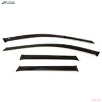 Дефлекторы окон для Volvo XC60 (2017-2025) с хромированным молдингом № V12517CR