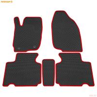 Коврики салона EVA резиновые для Toyota RAV4 (2013-2018) с красным кантом № 9034035204