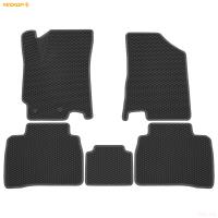 Коврики салона 3D EVA Ромб резиновые для Москвич 6 (2023-2025) с серым кантом № 9261010102