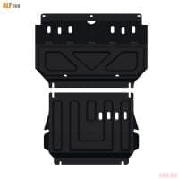 Защита двигателя и радиатора для Mitsubishi L200 (2007-2015) 2 части № ALF-01.721 AL 4