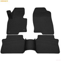 Коврики салона 3D Eva ромб резиновые для Mazda CX-5 (2017-2025) с черным кантом № 9223020201