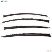 Дефлекторы боковых окон Cobra для Volkswagen Passat B7 седан (2011-2015) с хромированным молдингом № V21506CR