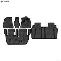 Коврики салона 3D для Toyota Voxy Noah 3 R80 (2014-2021) правый руль, 3 ряда, 8 мест, 5 шт. № ELEMENT3DA36027210k