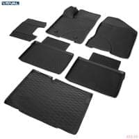 Комплект ковриков салона и багажника для Lada (ВАЗ) Vesta (2015-2025) № K16006004-1