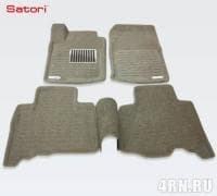 Коврики салона Satori Liner 3D Basic текстильные бежевые для Toyota Land Cruiser Prado 150 (2010-2013) № SI 05-00185