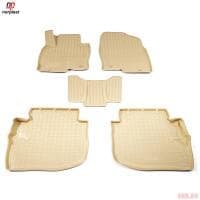 Коврики салона Norplast 3D для Mazda CX-9 (2017-2025) бежевые № NPA11-C55-720-B