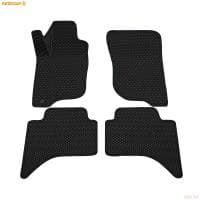 Коврики салона 3D EVA ромб резиновые для Mitsubishi L200 (2008-2015) с черным кантом № 9224025101