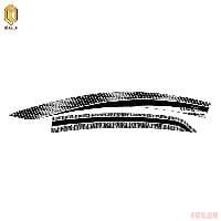 Дефлекторы окон CA Plastic серия "Art" белые для Lada (ВАЗ) Vesta (2015-2025) № 2010031411742